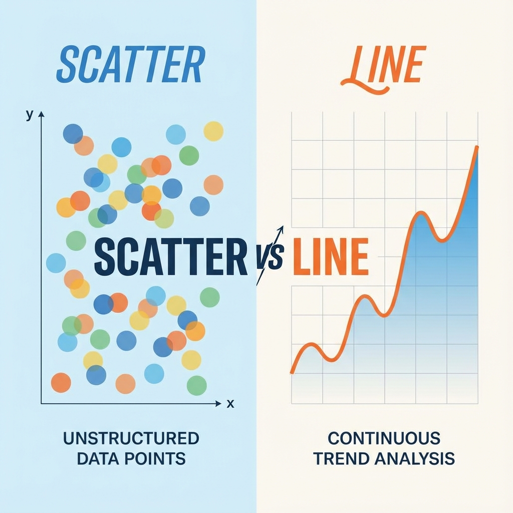 Scatter Plot vs. Line Chart: When to Use Which?